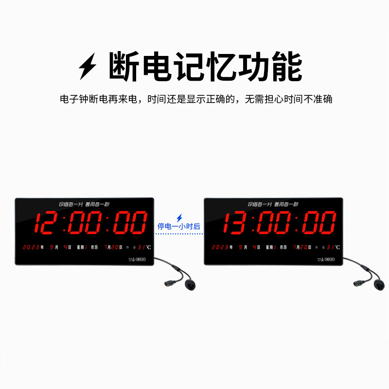 Hechuang LED 電子時計 NTP サーバー タイミング永久カレンダー POE 電源病院学校ネットワーク時計 HEC01|undefined