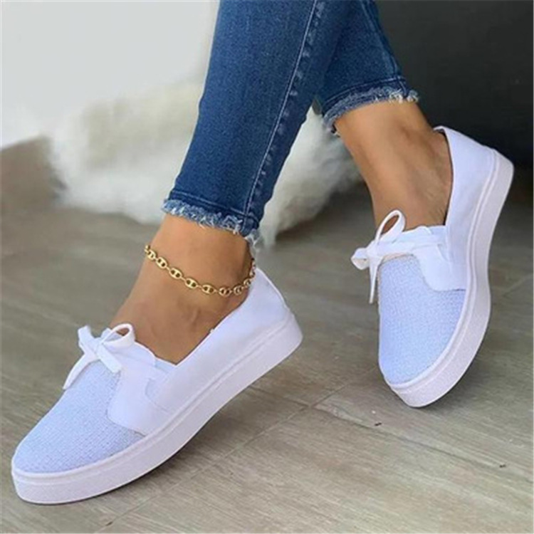 Foreign Trade Large Size Board Shoes Lace Up Canvas Shoes Women's 2021 New AliExpress Amazon Flat Casual Shoes Spot