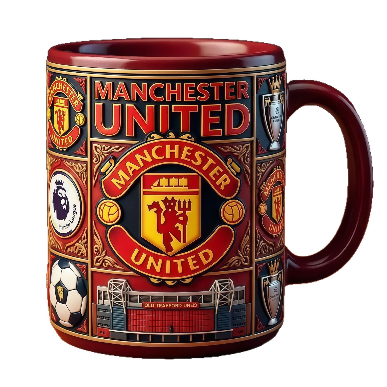 Nuevas tazas transfronterizas de tazas de café equipos de fútbol Manchester City Tottenham Chelsea marionetas rey taza de agua