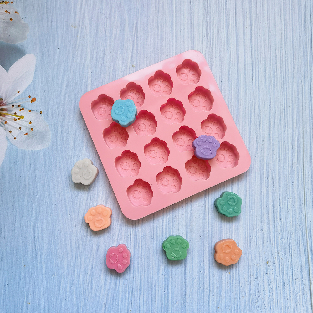 16 garras de gato 145 molde de silicona pastel helado pudín molde de postre jabón utensilios