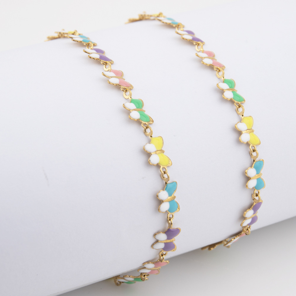 Stainless Steel Butterfly Butterfly Necklace Collar Chain Necklace_voghion.com