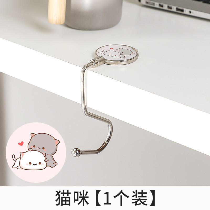 Schoolbag gancho estudiante escritorio lado colgando bolsa artefacto extraíble antiadherente libre bolsa portátil gancho