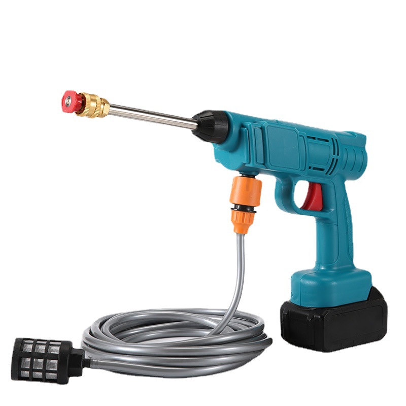 Pistola de agua de limpieza inalámbrica venta al por mayor de litio eléctrico de lavado de coches pistola de agua eléctrica hogar batería de litio bomba de lavado de coches lavadora de coches de alta presión image 6