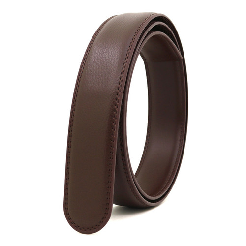 Men's automatic buckle belt body, two-layer cowhide belt, 3.1CM strip, men's trouser belt, cross-border foreign trade inch three