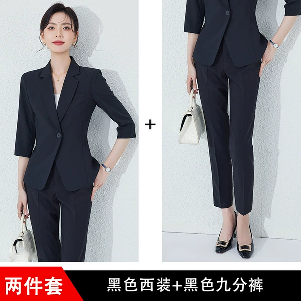 Black classic suit jacket, trousers