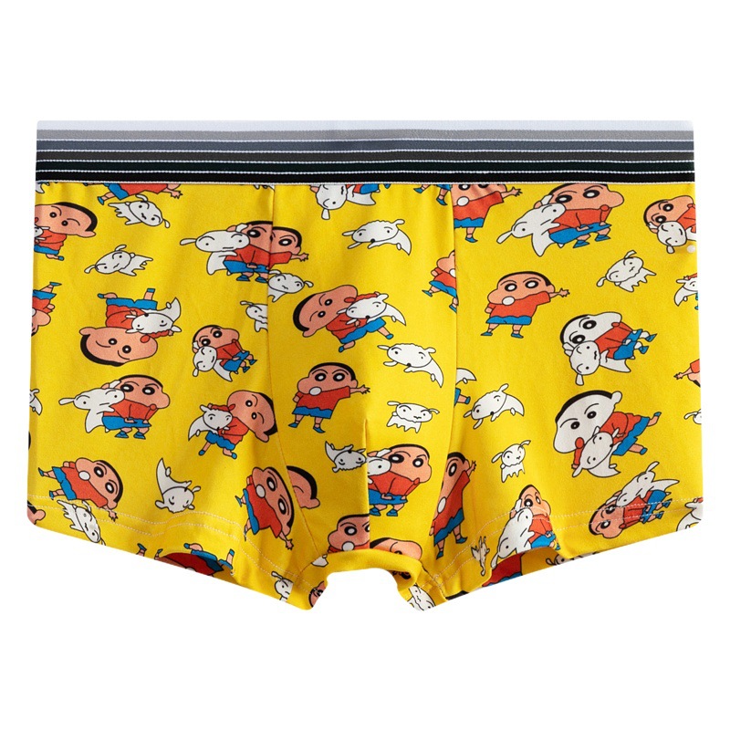 Men's Underwear Boxers Teenagers Personalized Pants Head Students Short Pants Boys Sports Boxer Trendy Underpants Men's Underwear