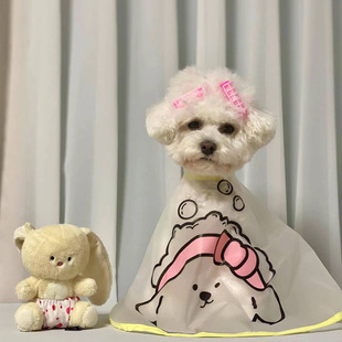in stock INS Hot Dog Hair Cloak Tears Face Care Waterproof Cloak Cover Cat Pet