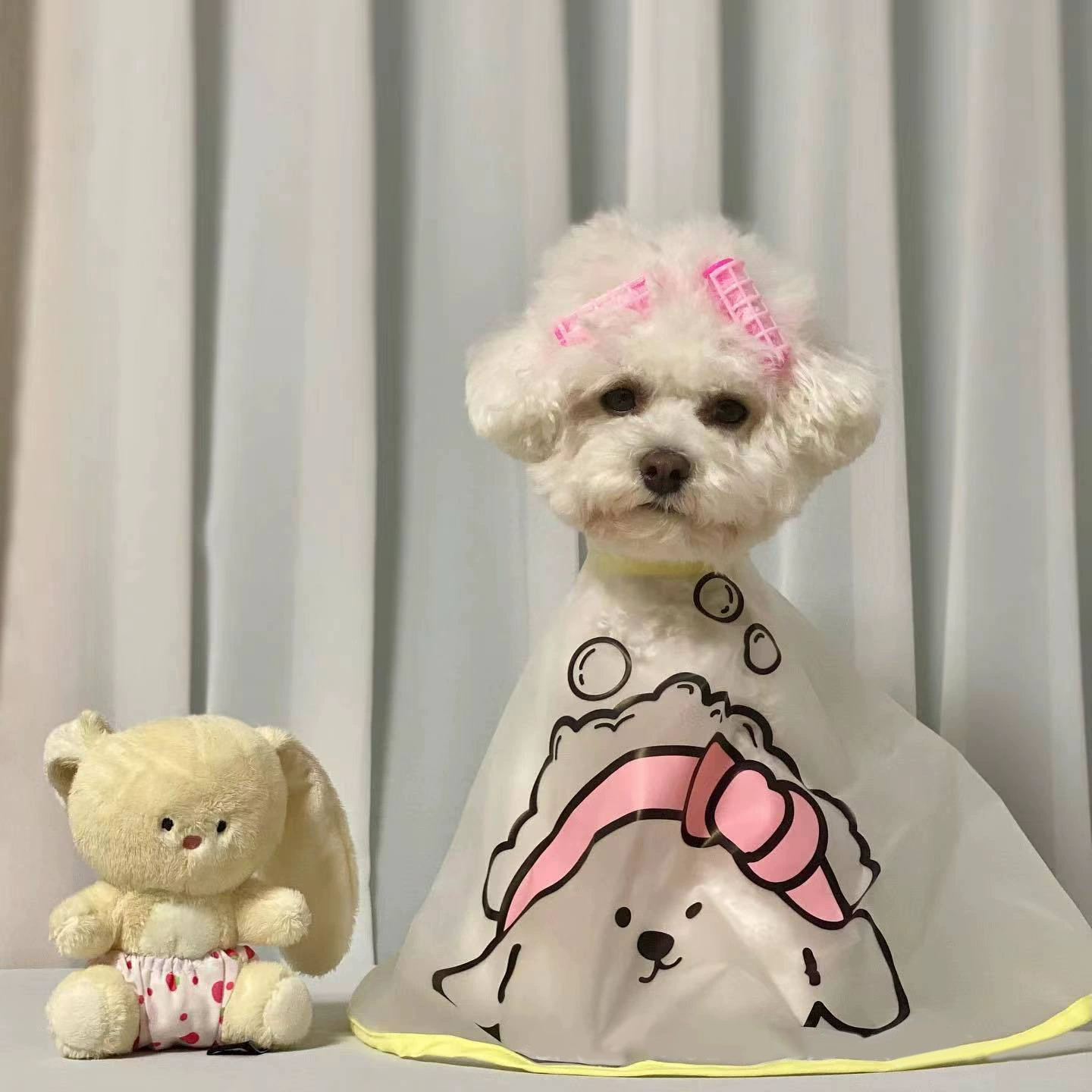 Spot INS Горячая собака парикмахерская плащ плащ слезы уход за лицом водонепроницаемый плащ крышка кошачий питомец