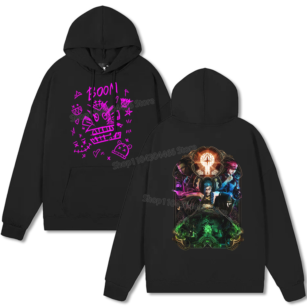 Arcane Hoodie Y2k Clothes Jinx Arcane Pullover for Men/women