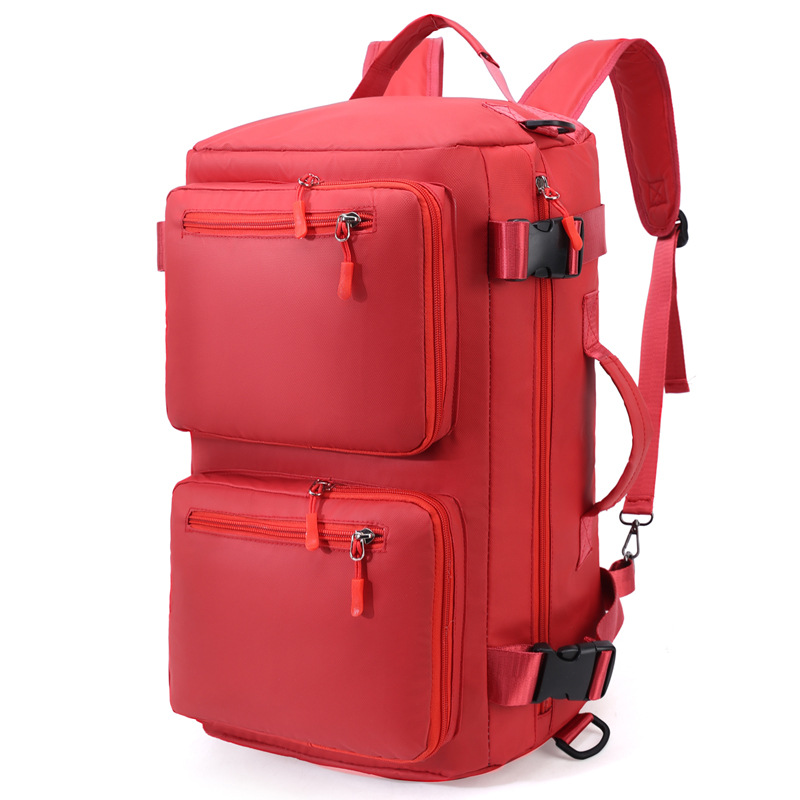 Bolsa de viaje de gran capacidad portátil, bolsa de entrenamiento, bolsa de entrenamiento, bolsa de zapatos independiente, mochila multifuncional