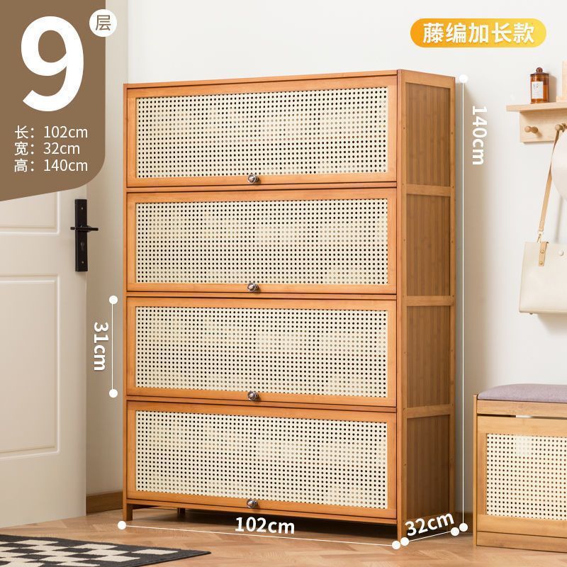 Fábrica directa puerta doméstica almacenamiento interior de gran capacidad ahorrar espacio gabinete de zapatos simple a prueba de polvo dormitorio de alquiler de vivienda