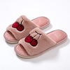 Fruit strawberry, slippers, with embroidery, suitable for import