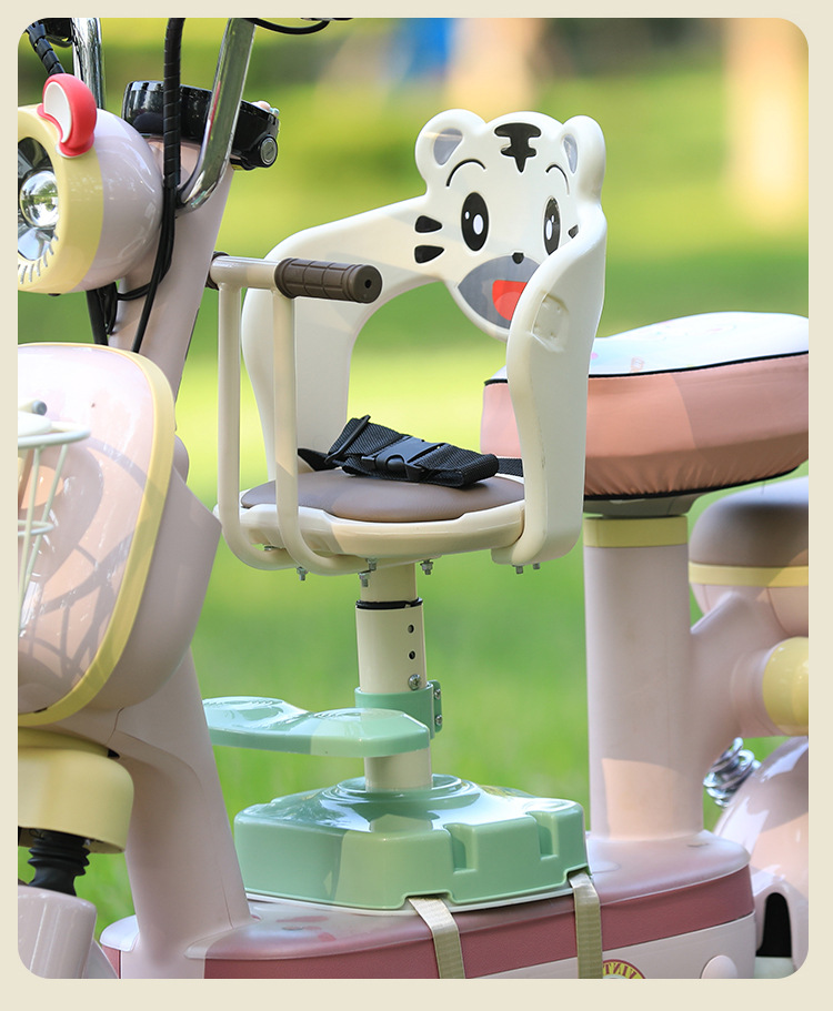 Electric Vehicle Child Seat, Front-Mounted Battery Bike Baby Seat, Motorcycle Infant Child Seat, Small Stool