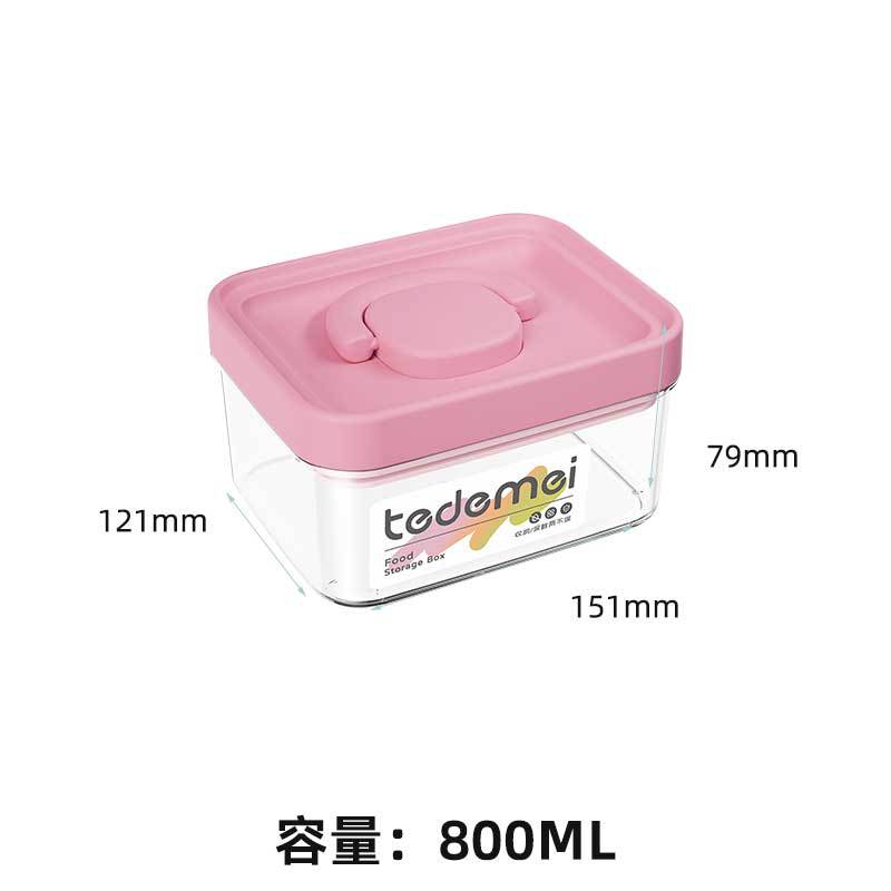Tanque de sellado transparente de grado alimenticio portátil de granos variados, almacenamiento de bocadillos, cocina de almacenamiento, caja de preservación de PET