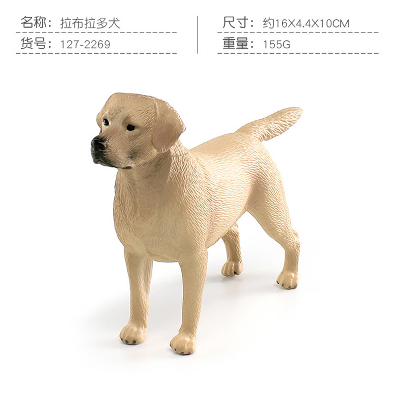 Simulación transfronteriza Labrador Shiba Inu Doberman Husky modelo cognitivo para niños mascota perro decoración de escritorio