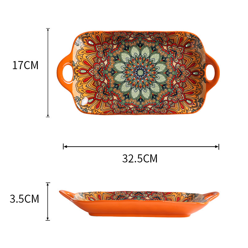 홍보 2호 - 12.5inch 양손잡이 직사각형 접시