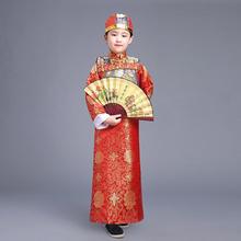 兒童古裝男童清朝太子小皇帝滿族少爺阿哥貝勒服男孩古代演出服裝