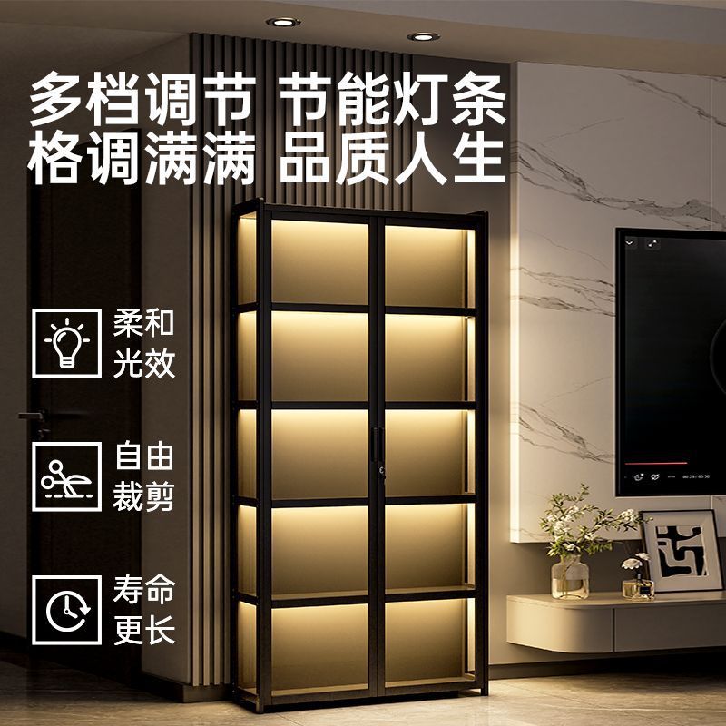 Wine Cabinet Living Room 2025 New Wall-Mounted Red Wine and White Wine Storage Cabinet Accessible Luxury High-End High-End Home Display Cabinet