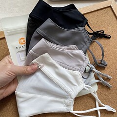 日焼け止めマスク女性通気夏の氷糸屋外自転車運転紫外線防止眼角ネットマスク