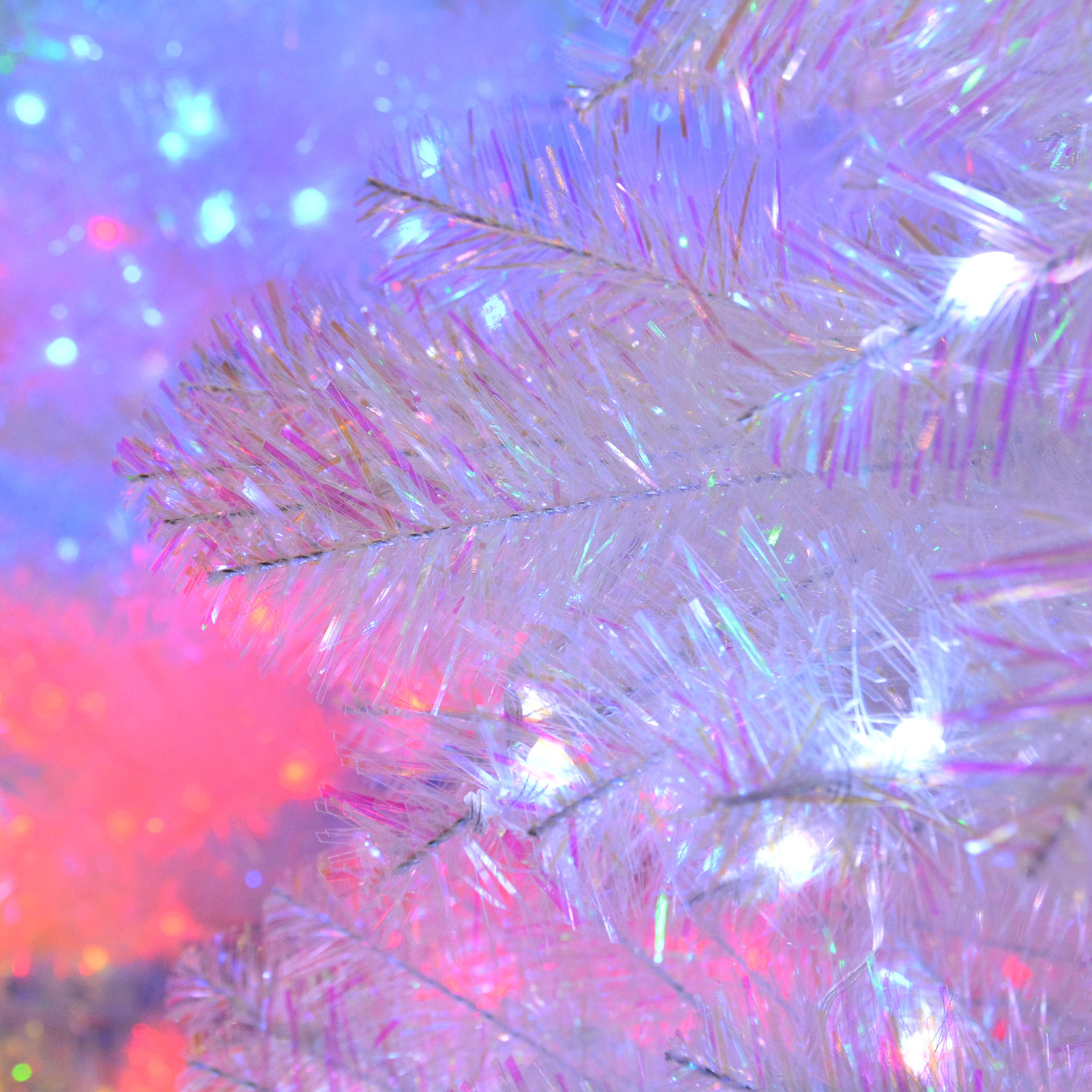 LED水晶圣诞树灯 户外树灯庭院防水led装饰灯串红外遥控49种模式