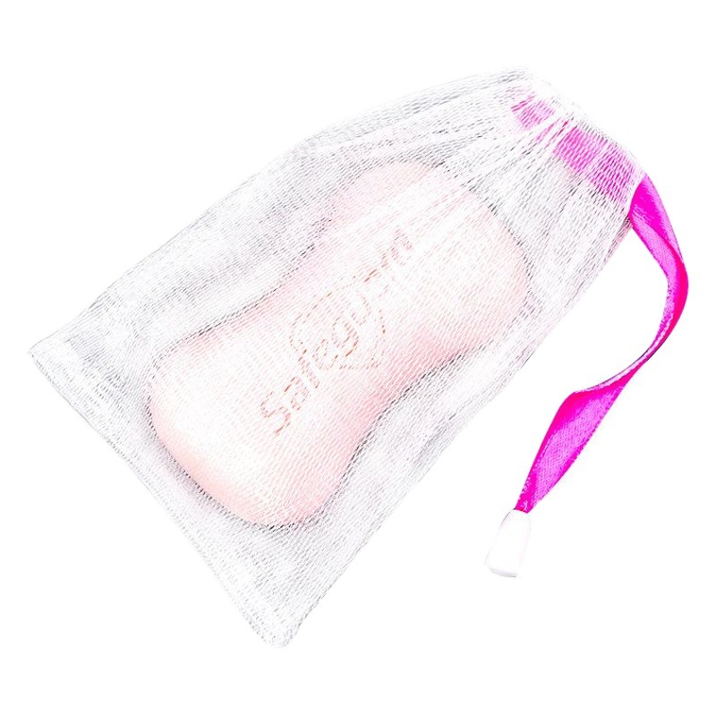 A165 limpieza facial y lavado de cara jabón hecho a mano espuma neta limpiador facial espuma neta puede colgar jabón cinta de color bolsa de espuma