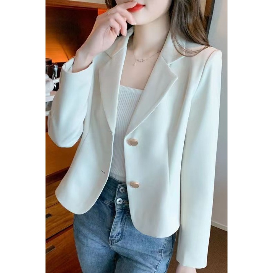 Short Blazer for Petite Women, 2026 Autumn New Fashion Stylish Small Suit with Unique Design