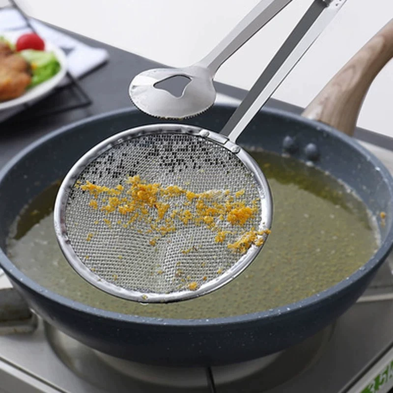 Жареное масло для обжарки цветной капусты лопатка ложка, слив масла, кухня утечка нержавеющая сталь жарка ложка фильтр