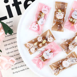 原创牛轧糖包装袋可爱小熊糖果袋太妃糖咖啡糖包装袋烘焙食品包装