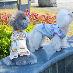 新型国風ペットドレス新年唐装猫犬新中国式拝年装テディ比熊博美服