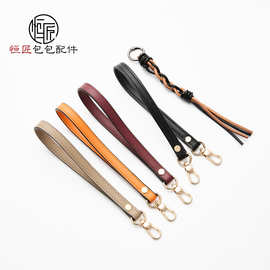 现货跨境手机绳皮质手机短款手机手腕带简约钥匙扣防丢手机链