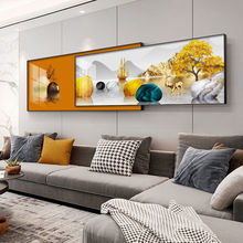 油画装饰画现代简约客厅沙发后背景墙创意壁画卧室挂画北欧晶瓷画