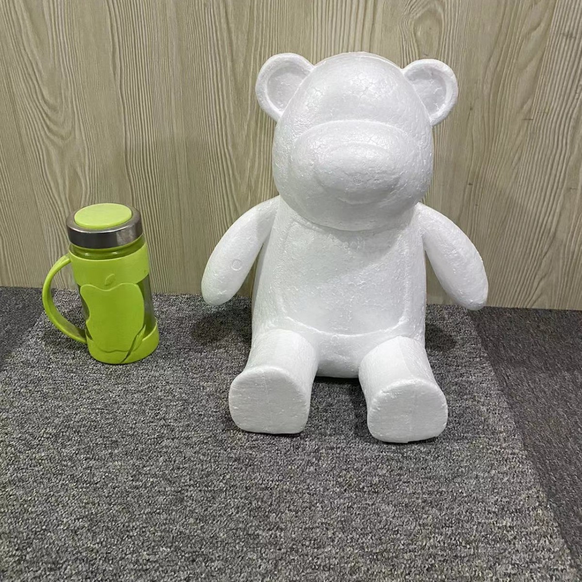 Oso Rosa molde oso modelo embrión blanco Qixi Día de San Valentín EPS Poli Dragón blanco espuma oso Clavel