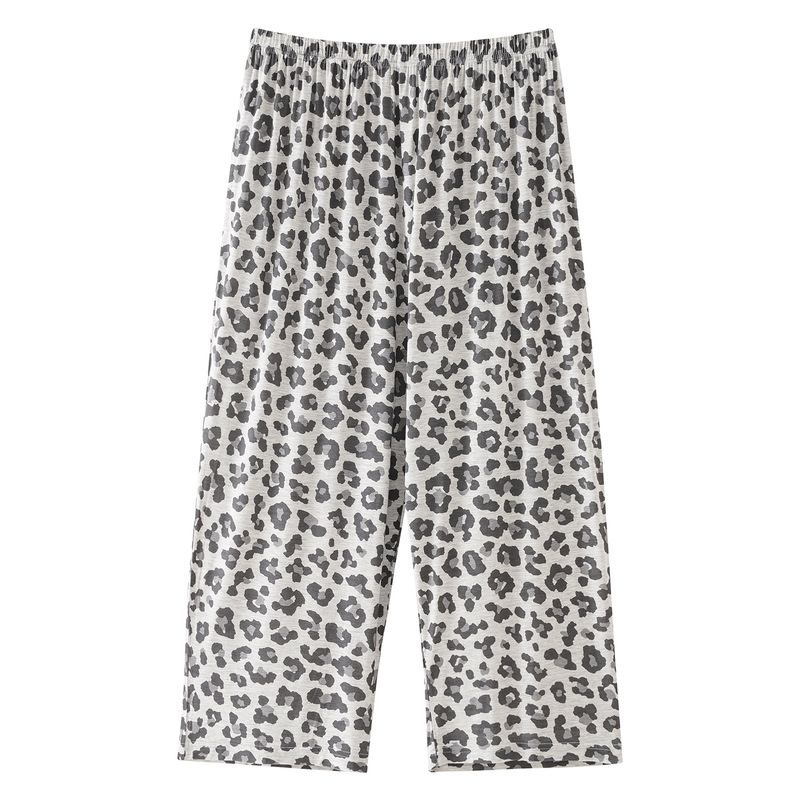 Modal Sleep Pants for Women, Summer Cropped Pants, Single Pants, Fashionable Casual Sports, Extra Large Size, Loose Thin Home Pants