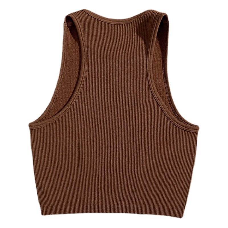 Cross-border Explosions Yoga Threaded Small Vest Nylon Quick-drying Running Fitness Bra Skin-friendly Naked Sports Underwear