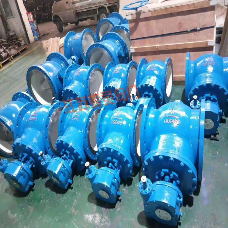 DN350电动偏心半球阀 PQ94Y-16C冲渣水钢厂煤灰电动法兰球阀