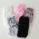 Зимние высокие сапоги, бархатные цветные гетры, градиент