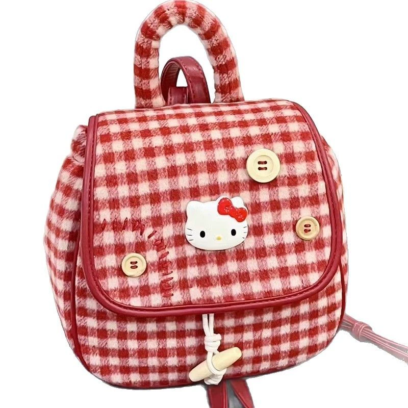 Hello Kitty, ретро-сумка, сумка-рюкзак для демисезона, носимая через плечо