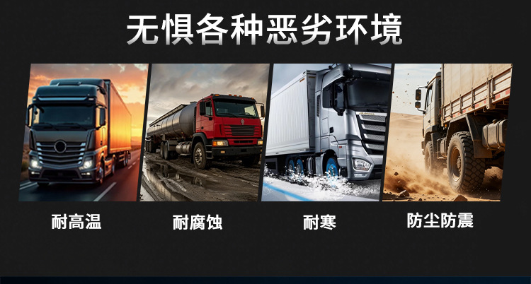 Anruichuang Truck Trailer Tire Pressure Monitor with Internal and External High-Precision Large Screen, 2026 New Model, Dedicated for 14 to 22 Wheels