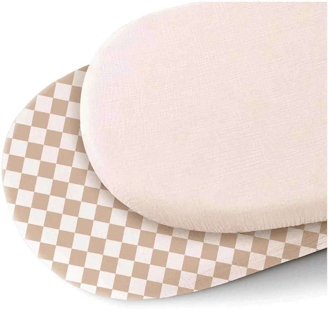 Cross-border Baby Cotton Gauze Bed Sheets Pure Color Wrinkled Cloth Baby Bed Cover All-inclusive Bed Cover Two-piece Set Double-layer Gauze Bed Sheets