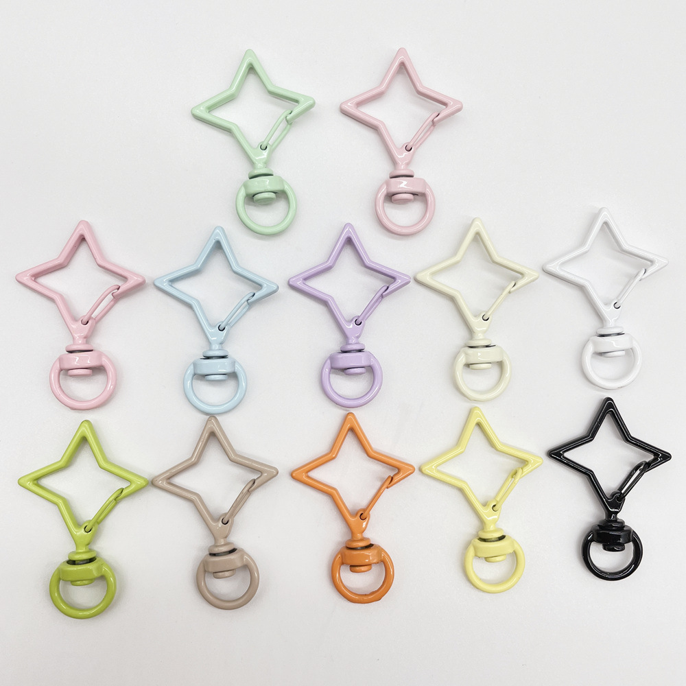 塗装済みスプリングバックル、塗装済みスプリングリング、特殊形状ハートキーホルダー、DIY手作りアクセサリーパーツ、ペンダント、車の鍵