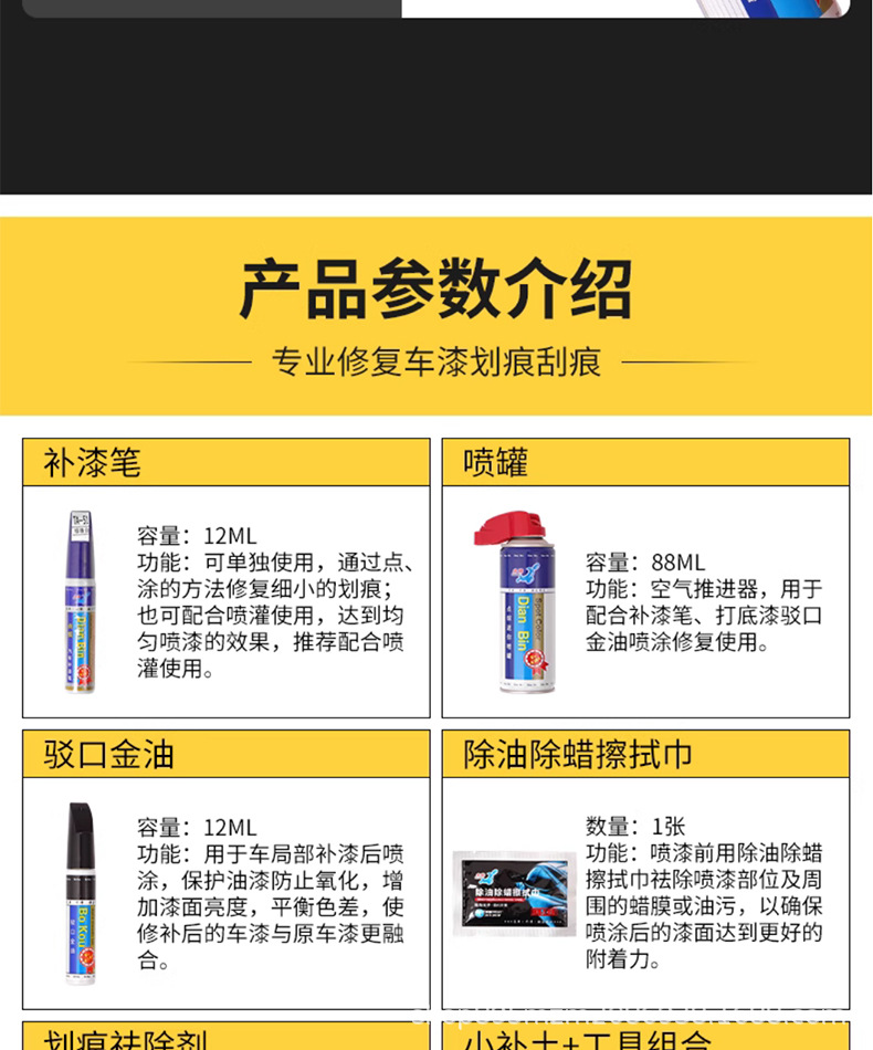 23 Highlander Touch-Up Pens Pearl White Crown Land Car Supplies Accessories Car Paint Repair Artifact