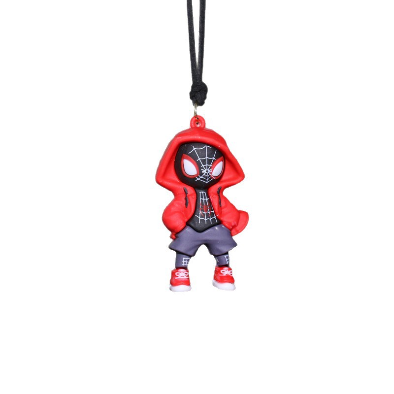 スウェットシャツ超人間スパイダーマンカーペンダント車かわいいキーホルダーペンダント人形カップル小物人形|undefined