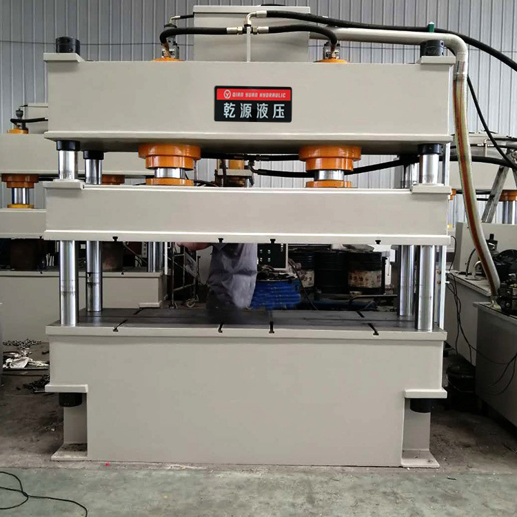 乾源定制200吨单双工位四柱液压机 三轮车顶棚成型双缸油压机