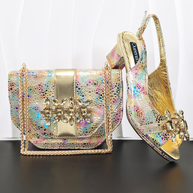 Spring and Summer New Cross-Border Camouflage Open-Toe High-Heeled Sandals, Fashionable and Versatile African Women's Shoe and Bag Set, Foreign Trade Supply Spring and Summer New Cross-Border Camouflage Open-Toe High-Heeled Sandals, Fashionable and Versatile African Women's Shoe and Bag Set, Foreign Trade Supply