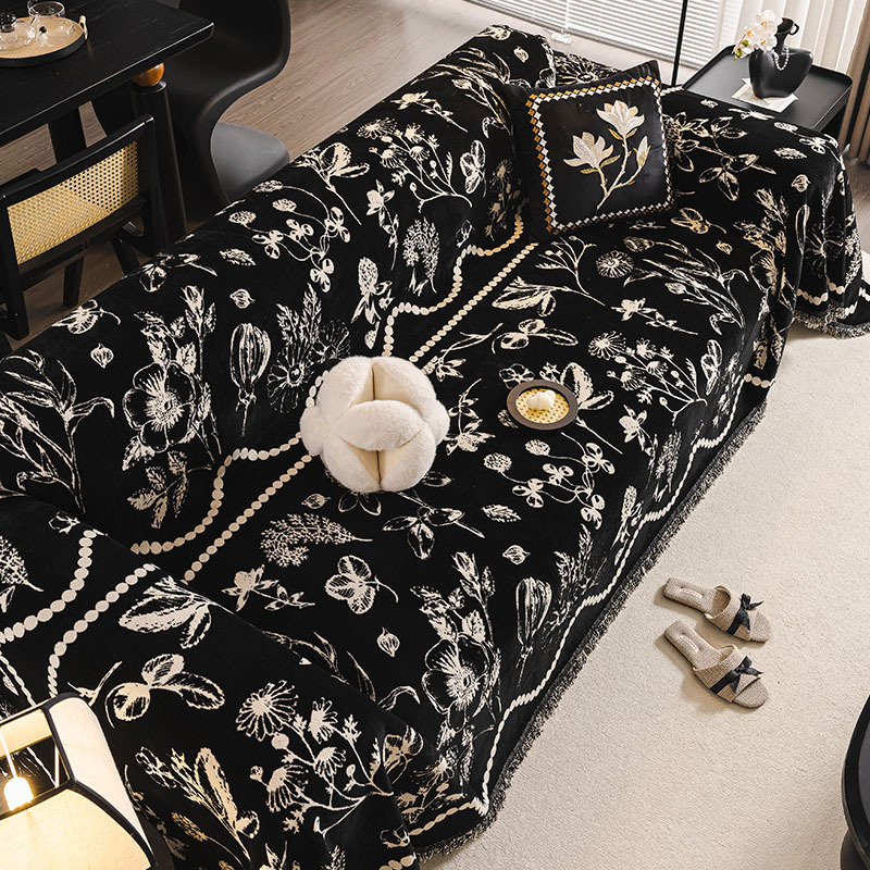 Cushion French Retro 2025 New Model All-Season Universal Full Cover Light Luxury High-End Vintage Style Sofa Throw_voghion.com