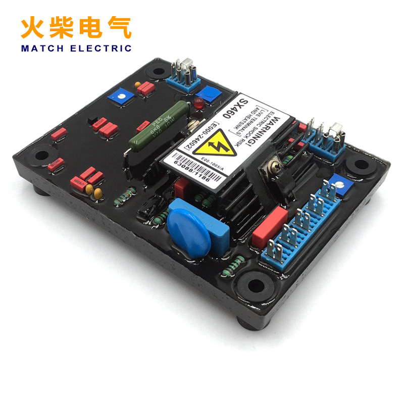 SX460-A 柴油發電機組勵磁電壓調節器紅色電容軟膠精品款調壓板