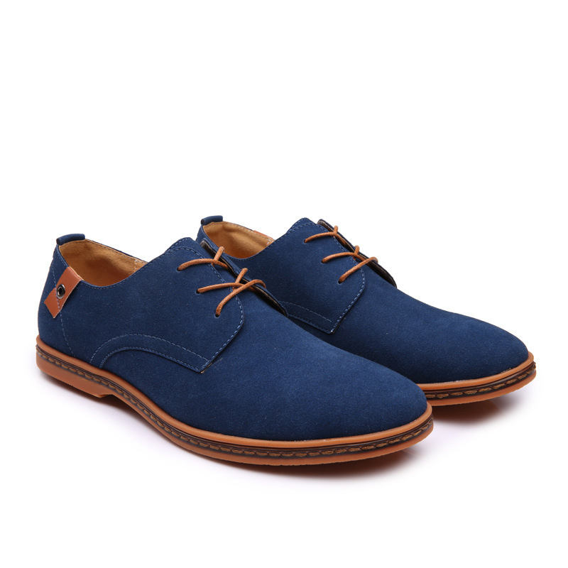 2025 Non-Slip Men's Casual Shoes Leather Shoes Large Size Shoes Nubuck Leather Trendy Shoes Extra Large Size 47 Men's Shoes Flats Size 48