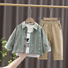 Children's demi-season fashionable set for boys, western style, children's clothing, 3 years, 3 piece set