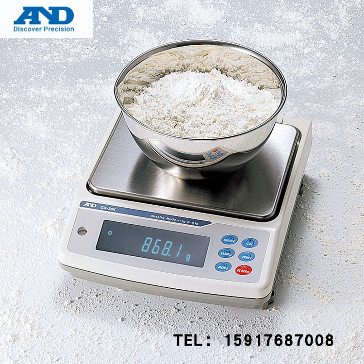 GX-8KR日本AND防尘防水型中量电子天平GX-10KR;GX-12KR中等重量秤