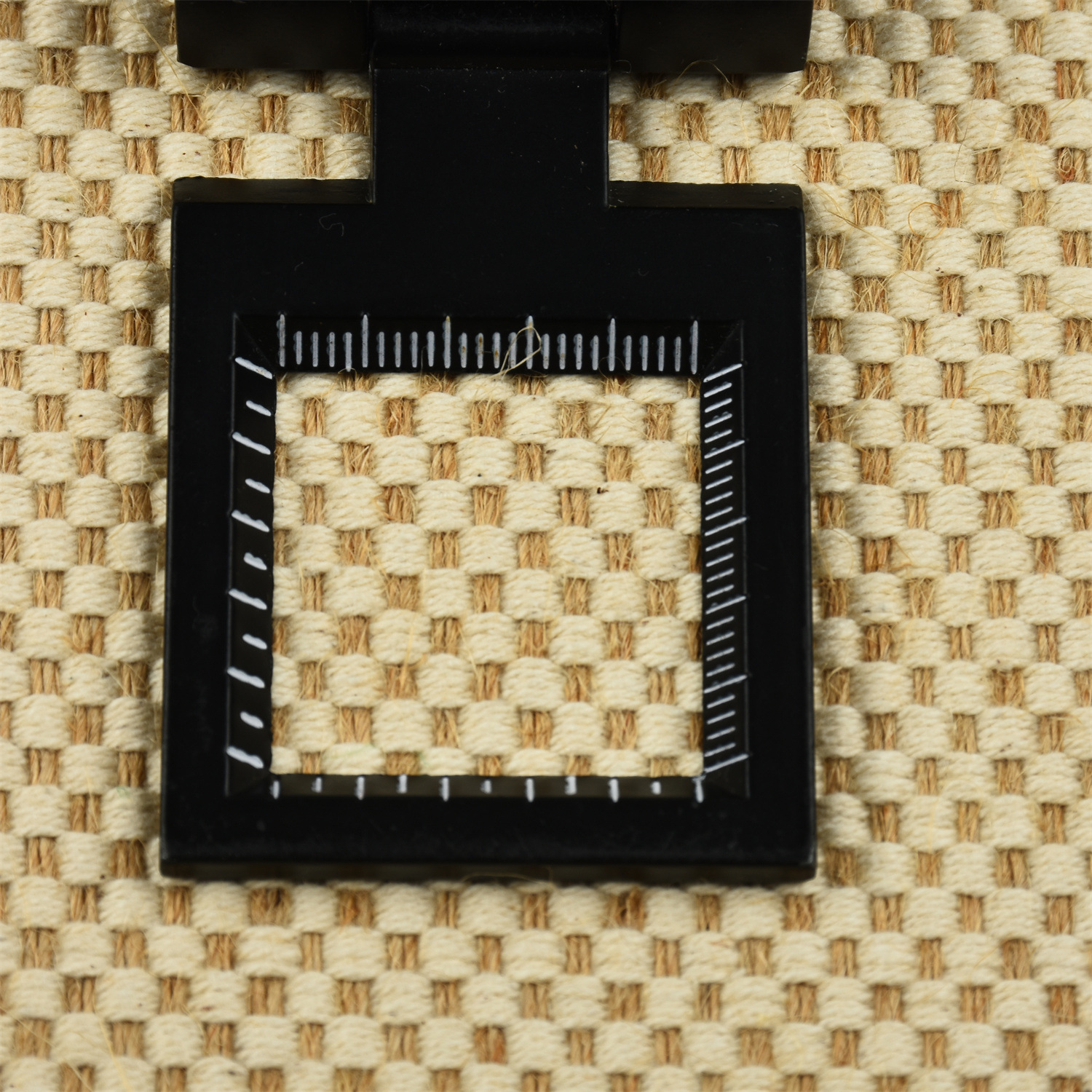 10/3股大方格黄麻棉交织布布面粗旷交织类面料鞋材工艺品虎门现货